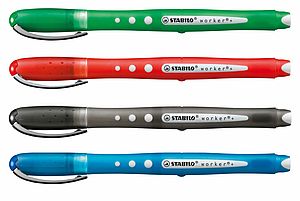 Stabilo Worker coloré stylos roller 0,5 mm Stylo simple Vert 