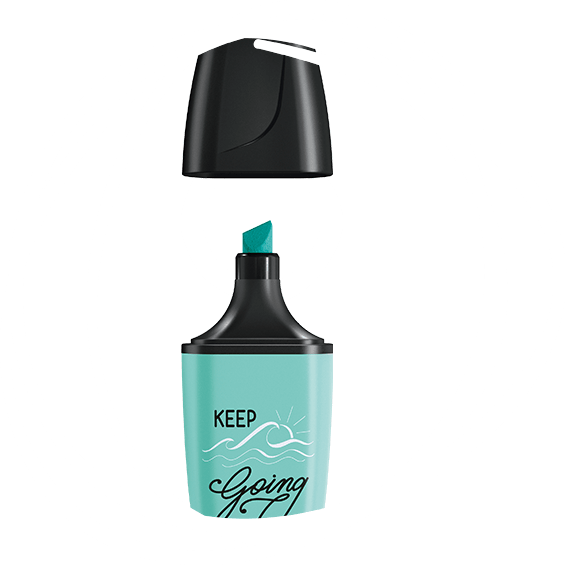 KEEP GOING - touch of turquoise 07/113-9