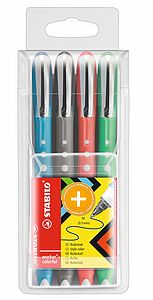 Stabilo Worker Colorful 201946 Rollerball Pen Pack of 10 Black 