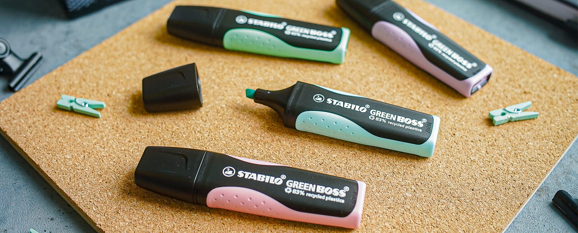 STABILO GREEN BOSS Pastel Range